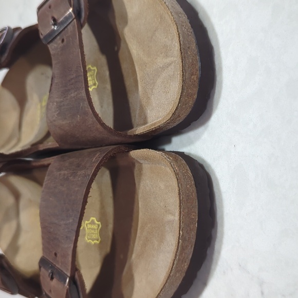 NWOT UNISEX BIRKENSTOCK MILANO HABANA OILED LEATHER SANDAL - Picture 8 of 16